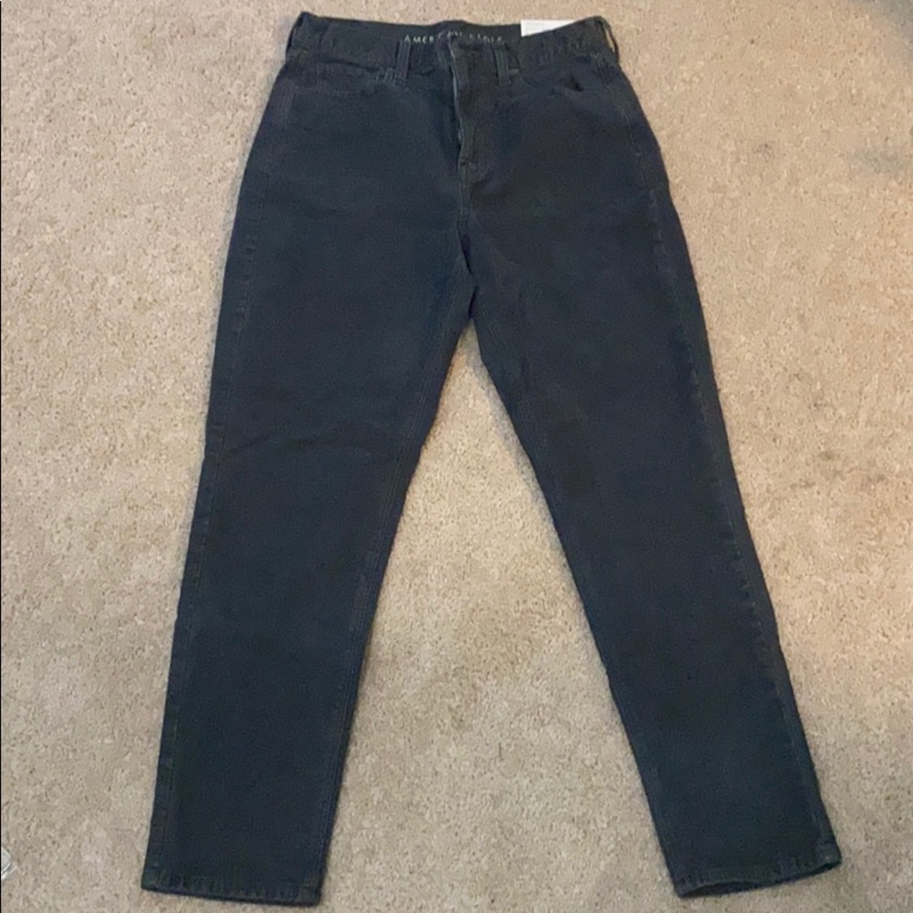 Grey corduroy mom jeans